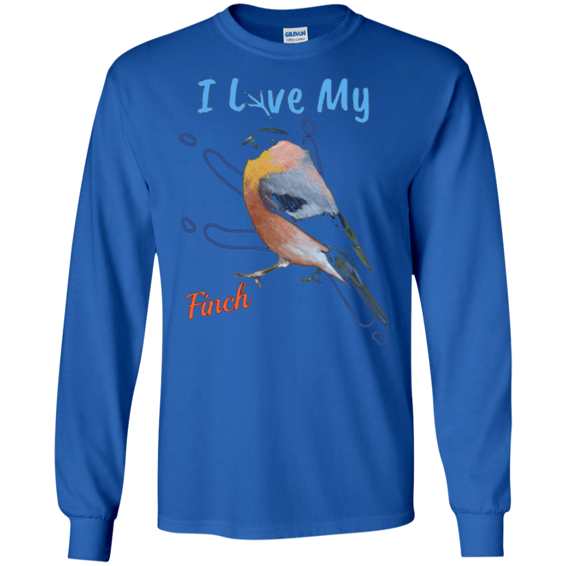 2018 I Love My Finch Best Bird Lover Talon Print T-shirt!