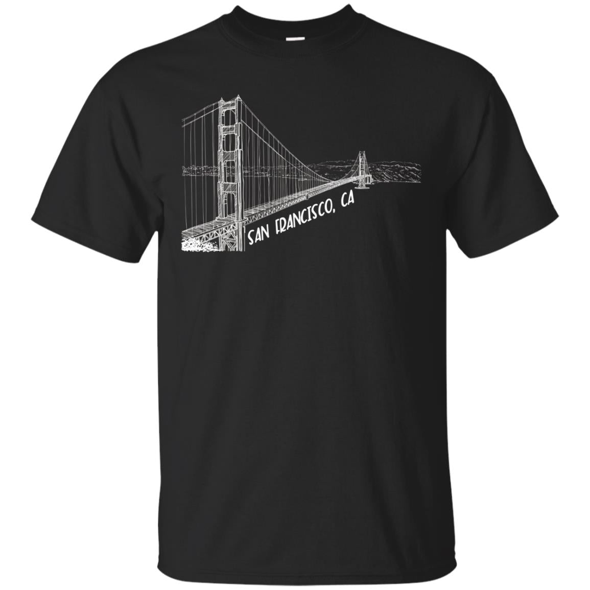 San Francisco California Souvenir Bridge T-shirt