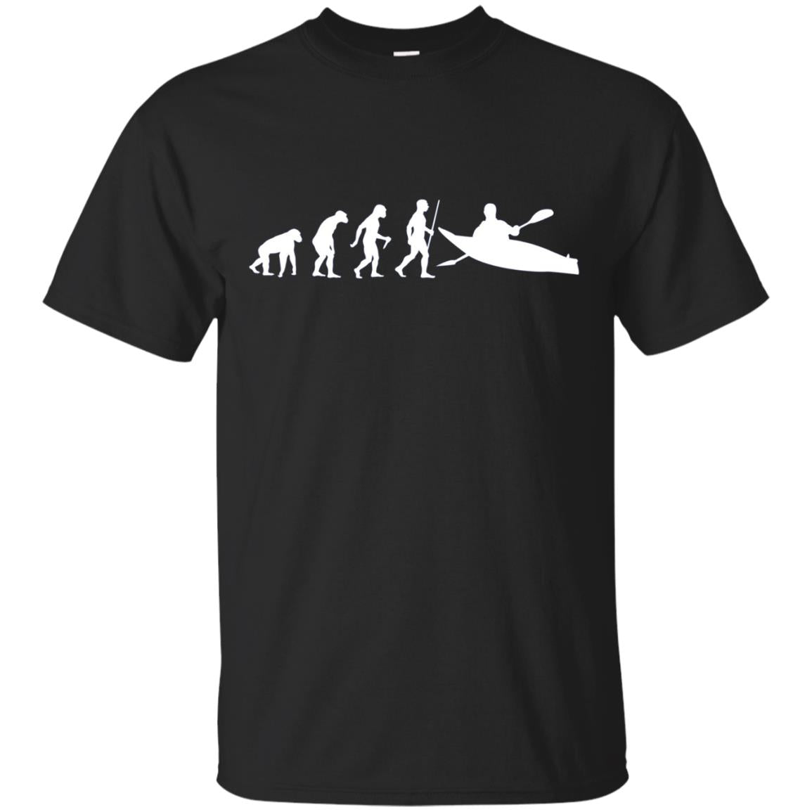 Funny Canoe Rowing Kayak Evolution Gift T Shirt