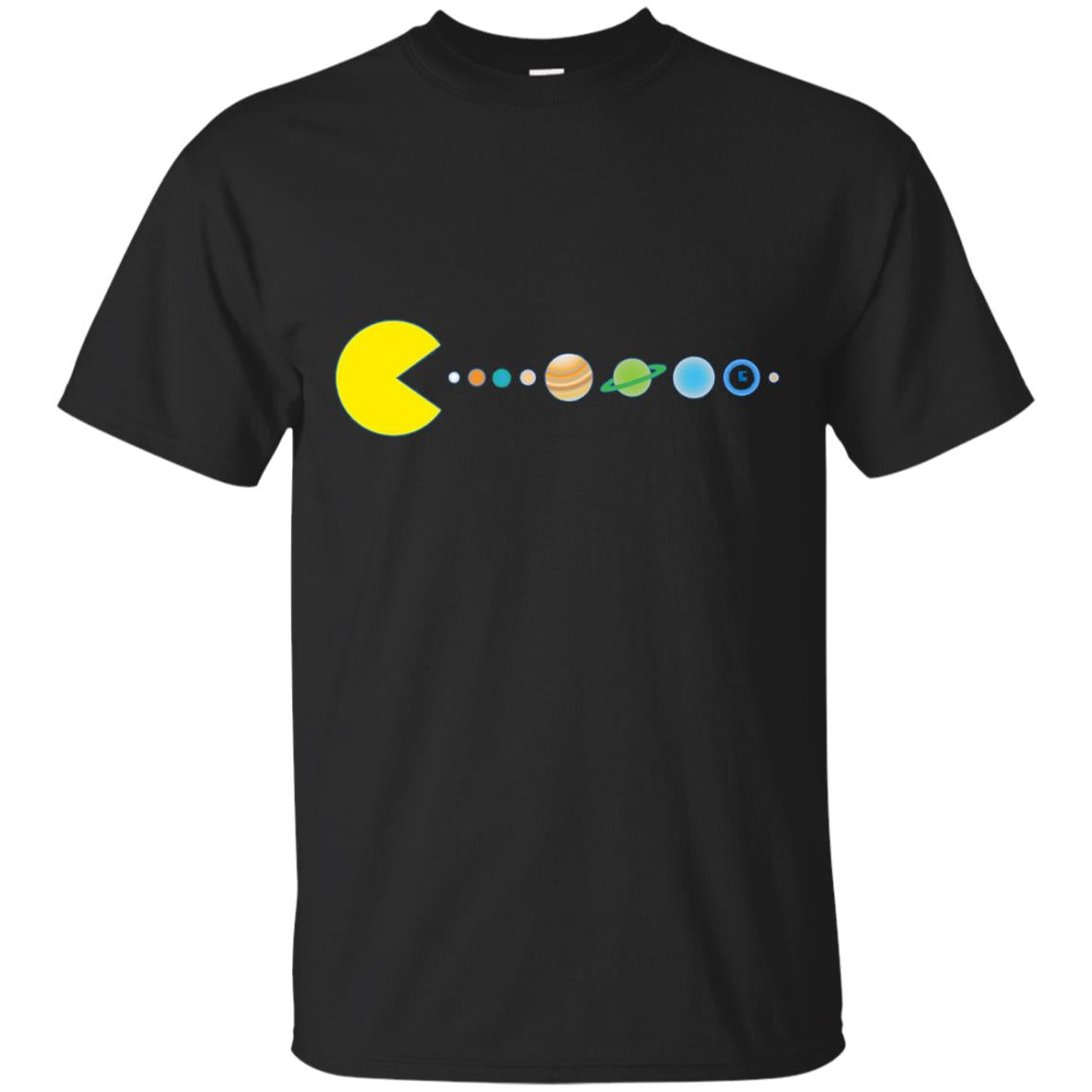 Planet Eating Game Solar System Science Geek Tshirt