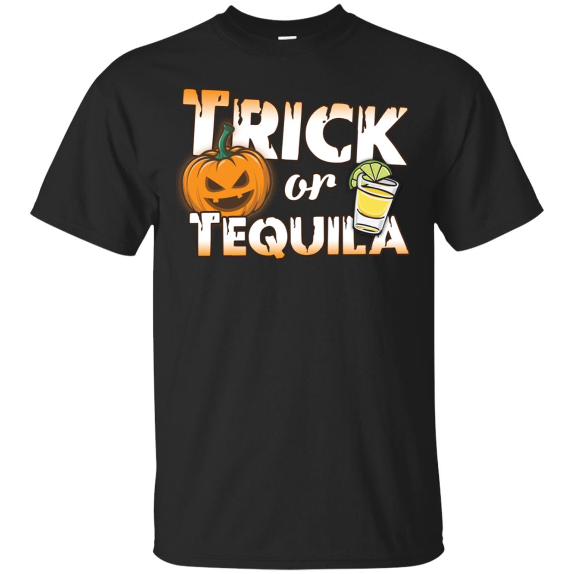 Trick Or Tequila Mexican Halloween Pumpkin Shirt