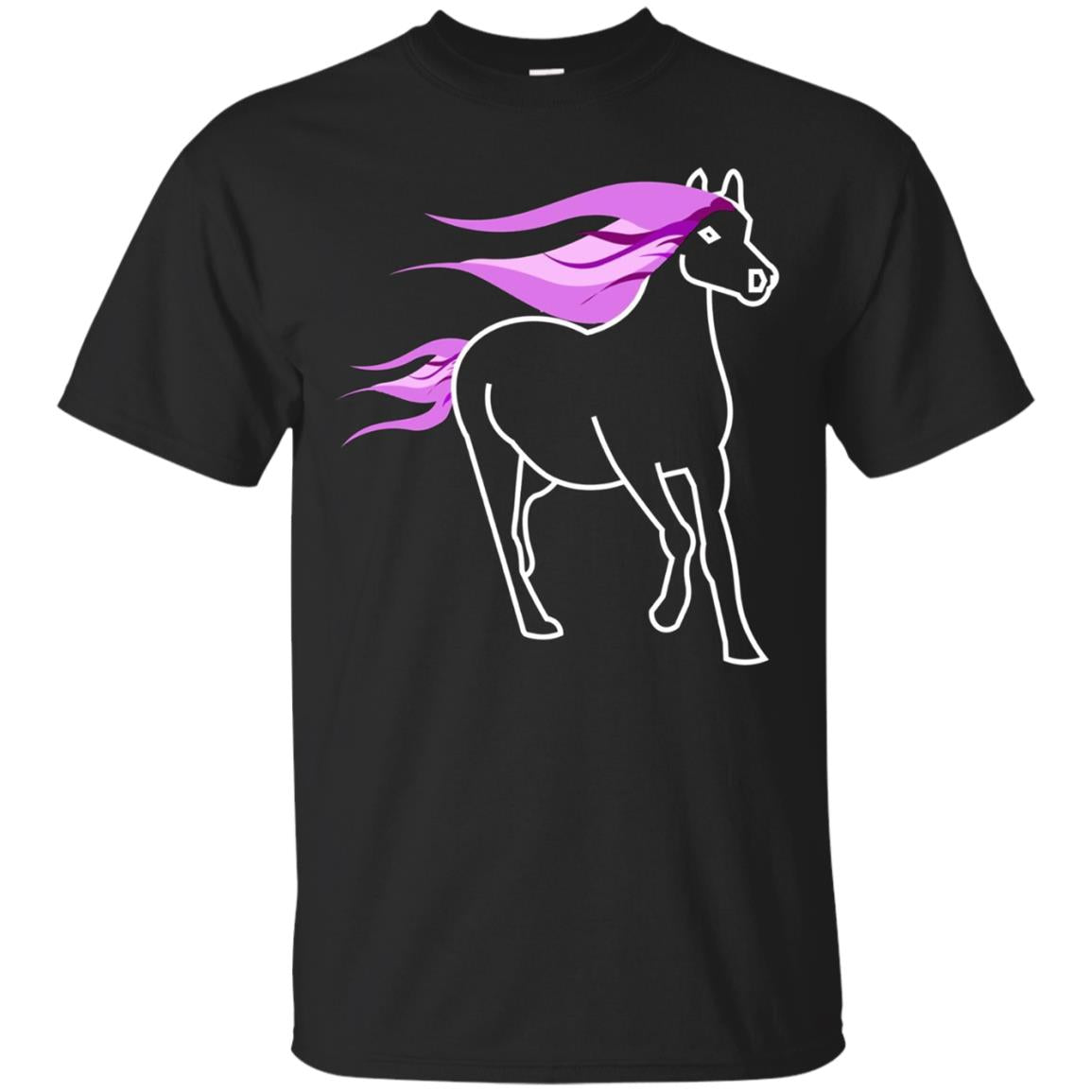 Purple Flame Horse Running Country Cowgirl Stable Shirt