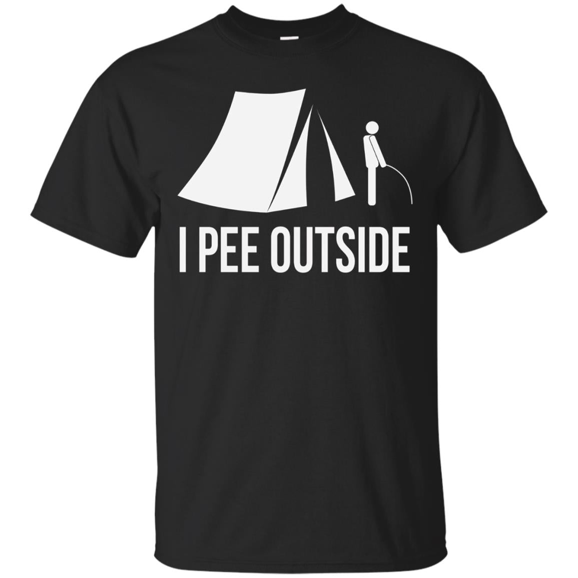 Funny I Pee Outside Camping Nature T-shirt