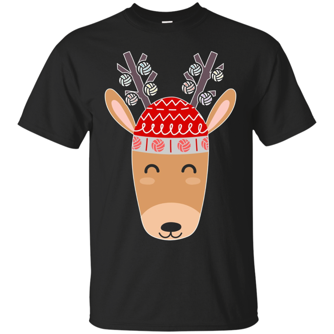 Cool Christmas Reindeer T-shirt - Volleyball Shirt For Xmas