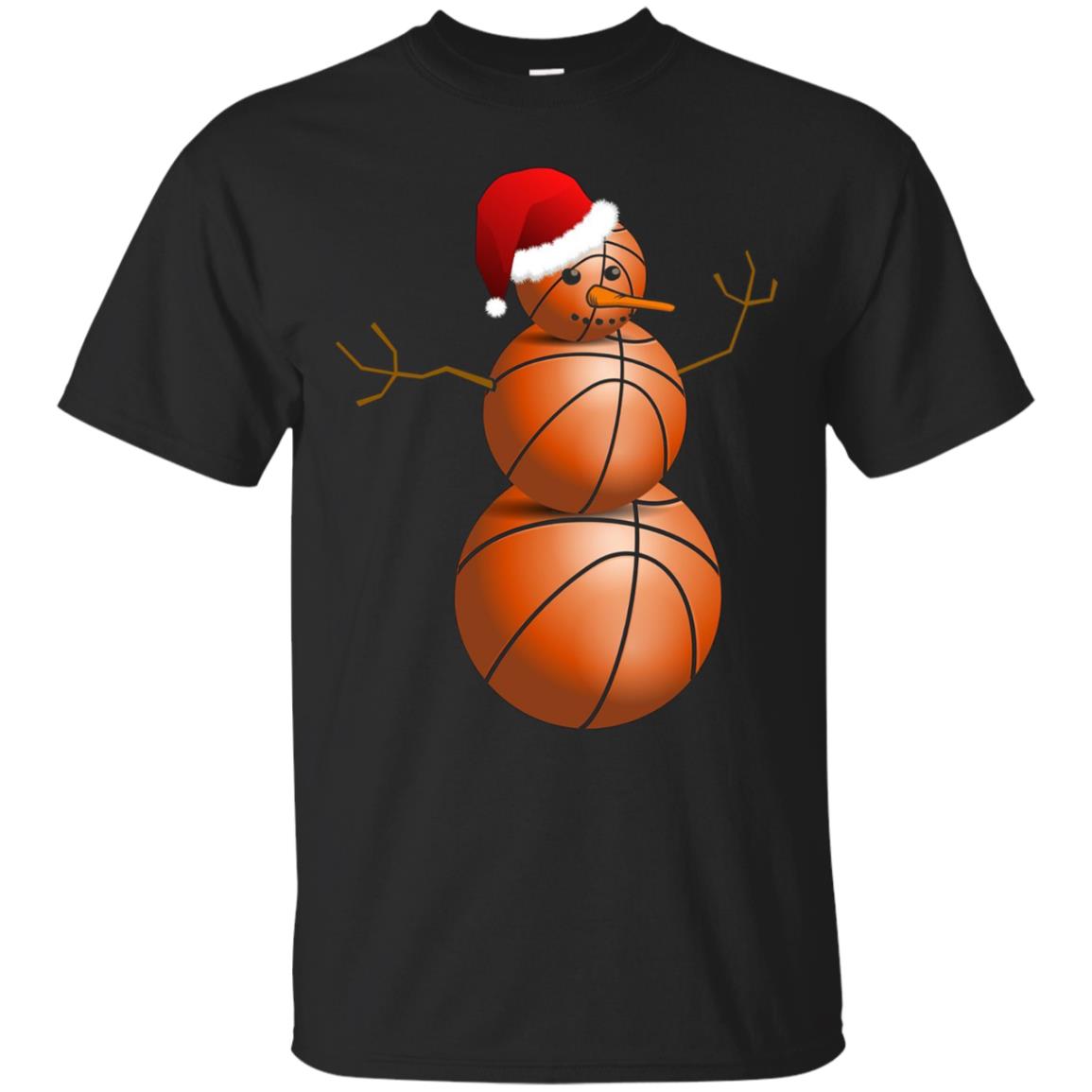 Christmas Basketball Basketball Snowman T Shirt