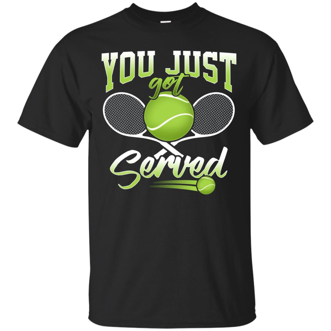 Funny Pun You Just Got Served Tennis T Shirt