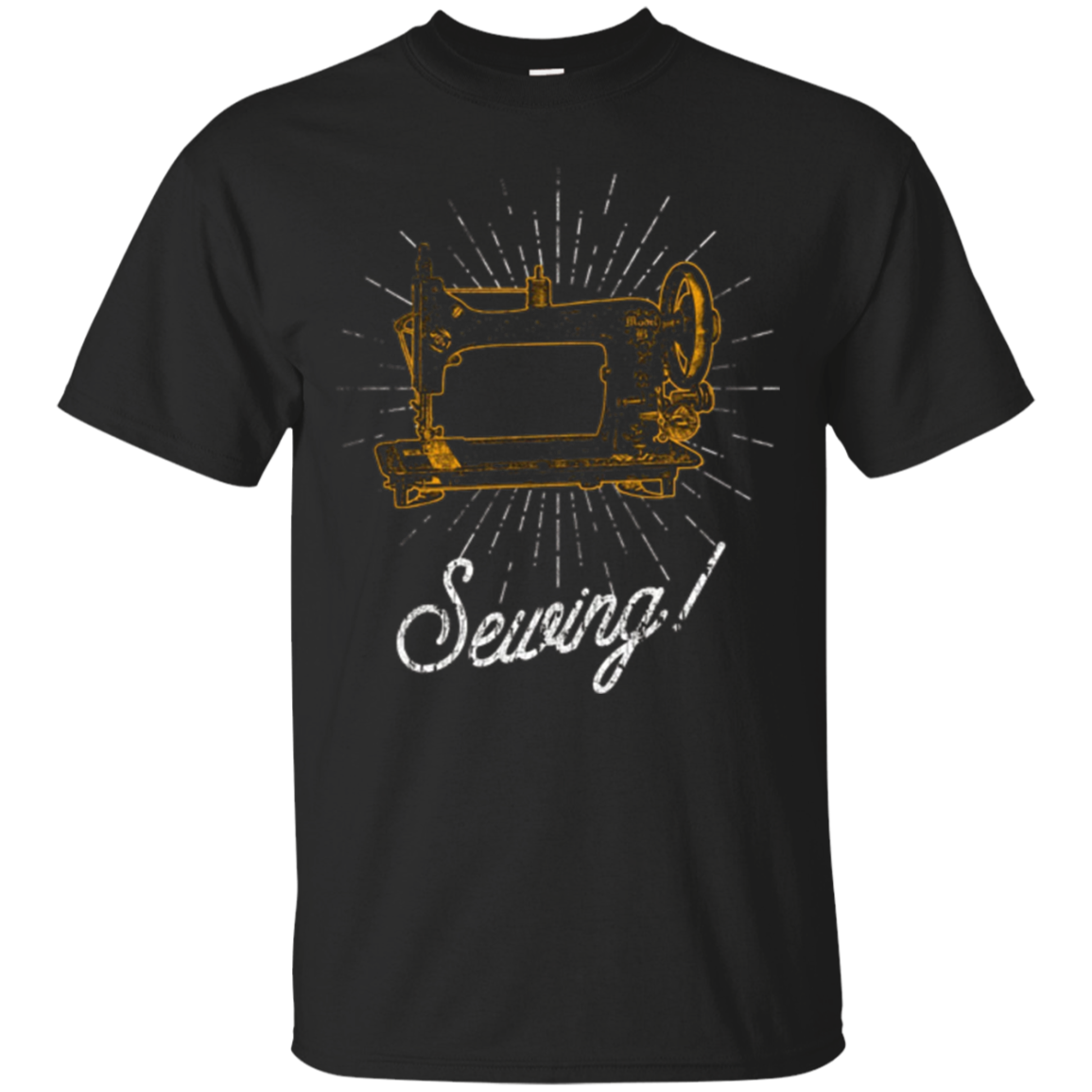 Sewing Machine Silhouette T Shirt Tailor & Seamstress Gifts