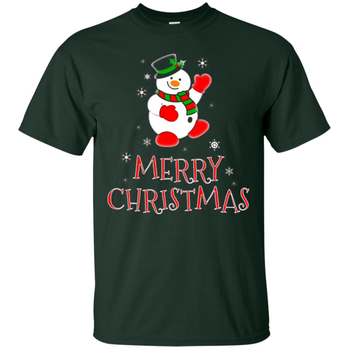 Holiday Snowman Merry Christmas T-shirt