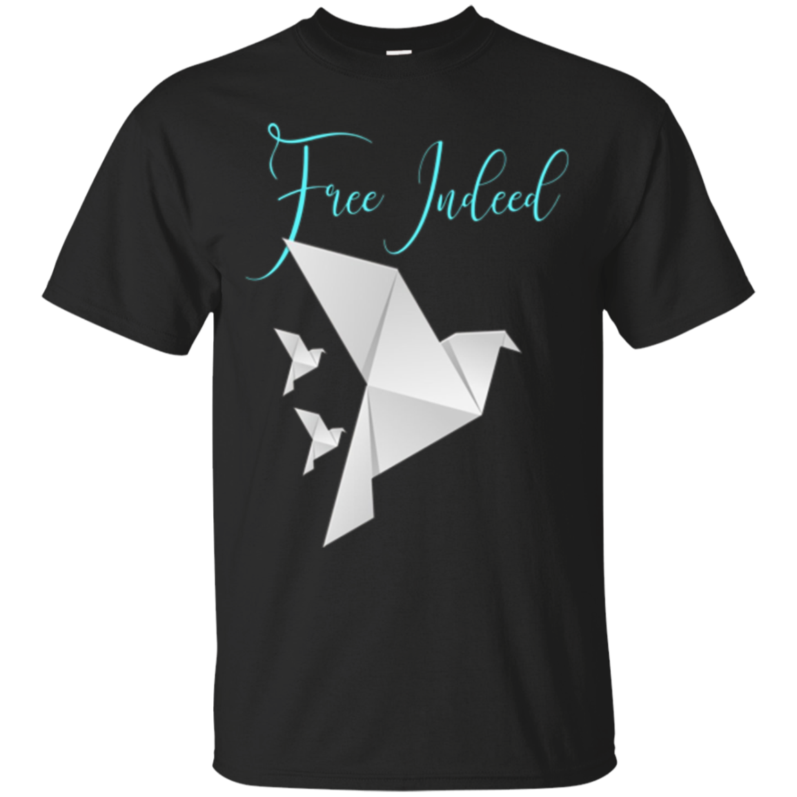 Free Indeed Origami Bird T-shirt Dark Colors