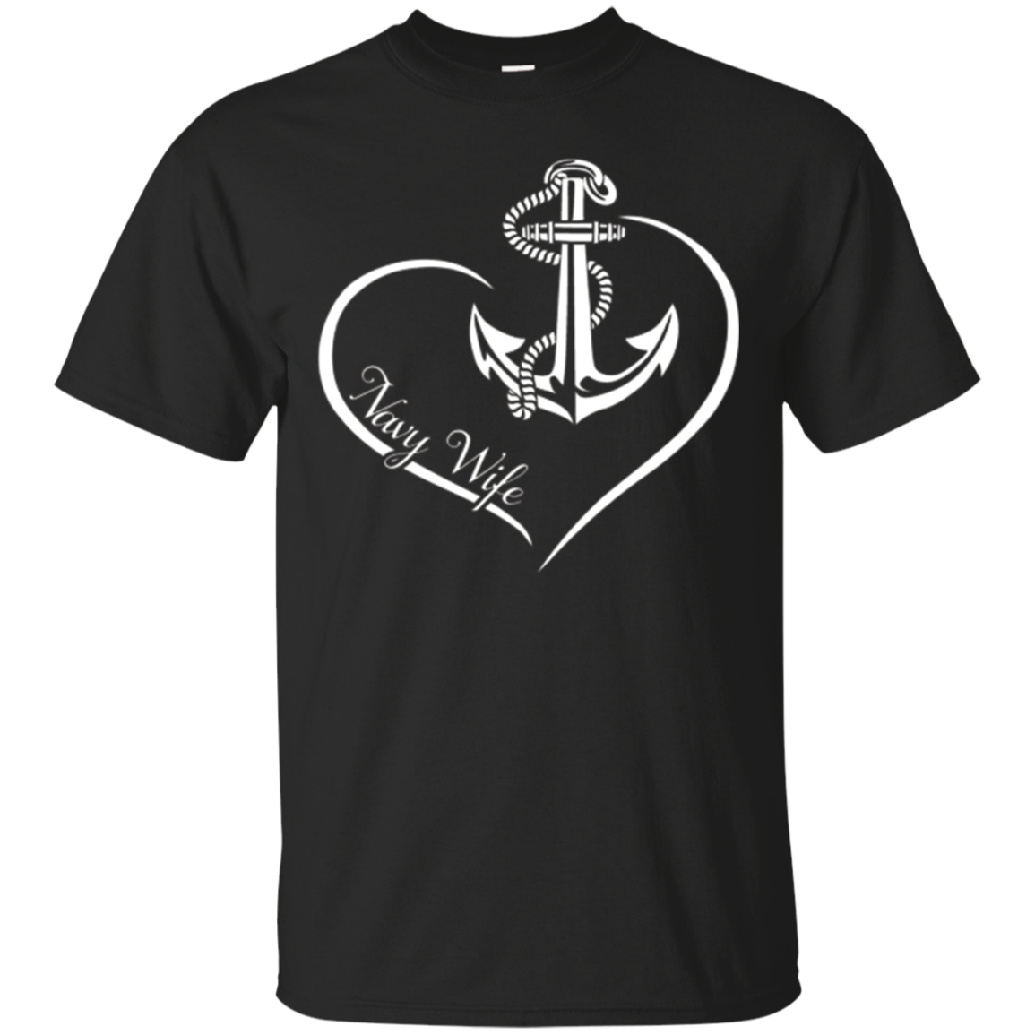 2018 Proudly Cool Us Navy Wife Heart Gift T-shirts