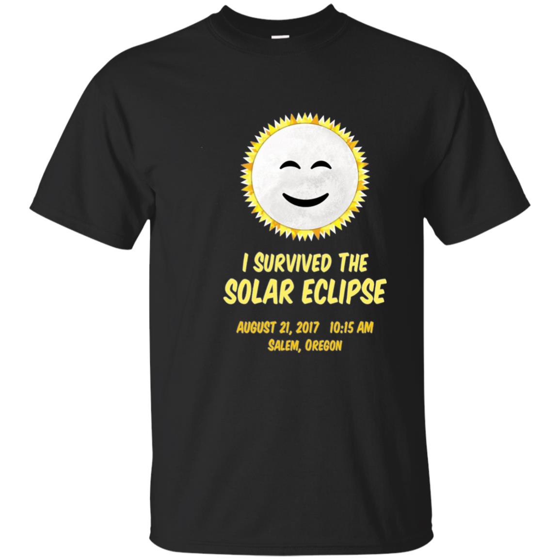 Salem Oregon I Survived Total Solar Eclipse Shirt Adult
