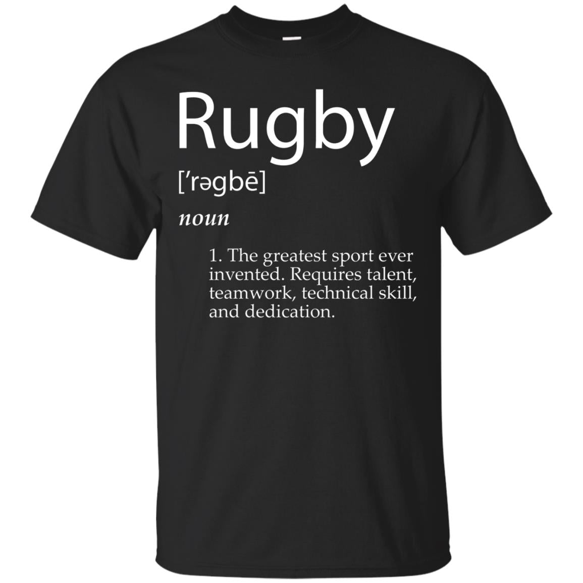 Rugby Definition T-shirt - + S Colors