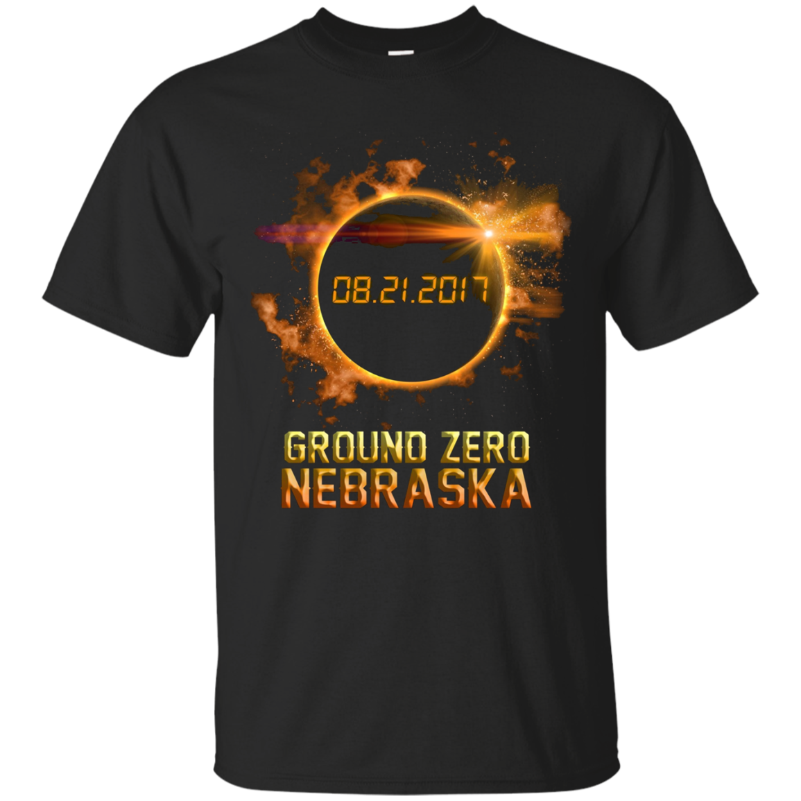 Nebraska Ground Zero Solar Eclipse 2017 Tshirt