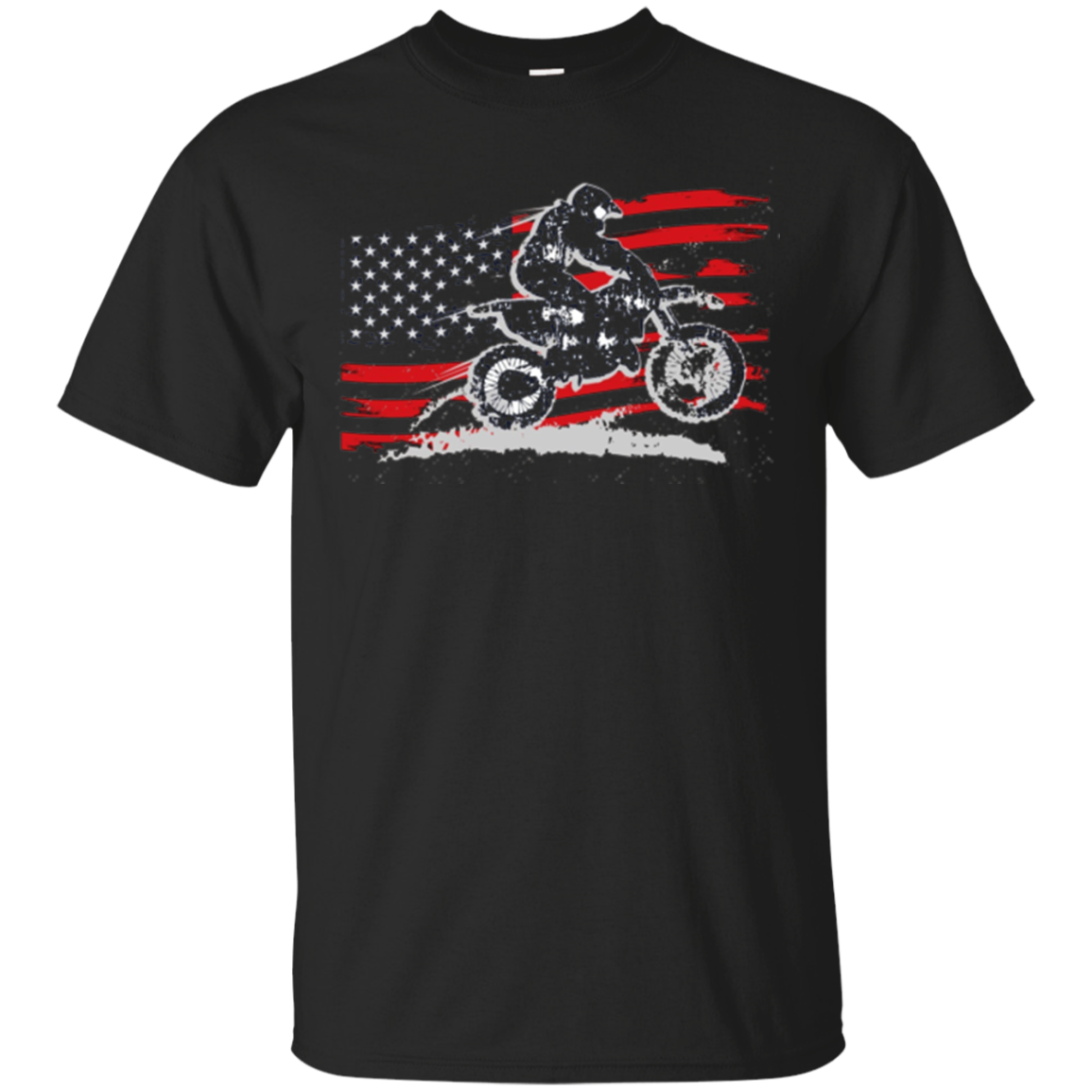 Usa American Flag Supercross Motocross Dirt Bike Shirt