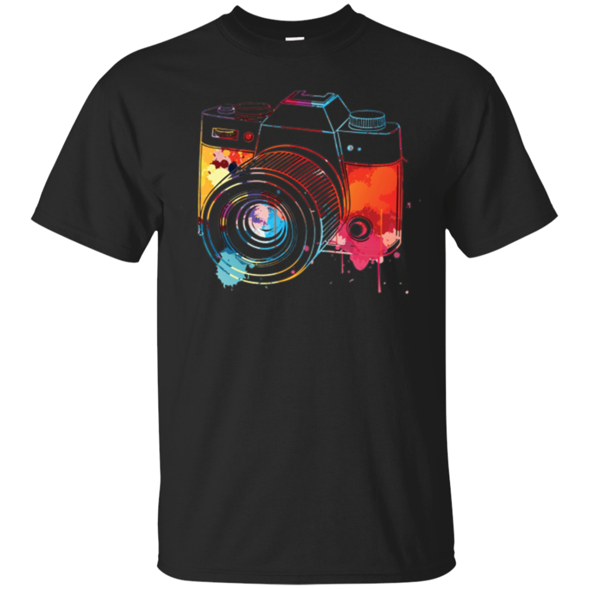 Photography Watercolor Camera Photographer Photo Tee T Shirt