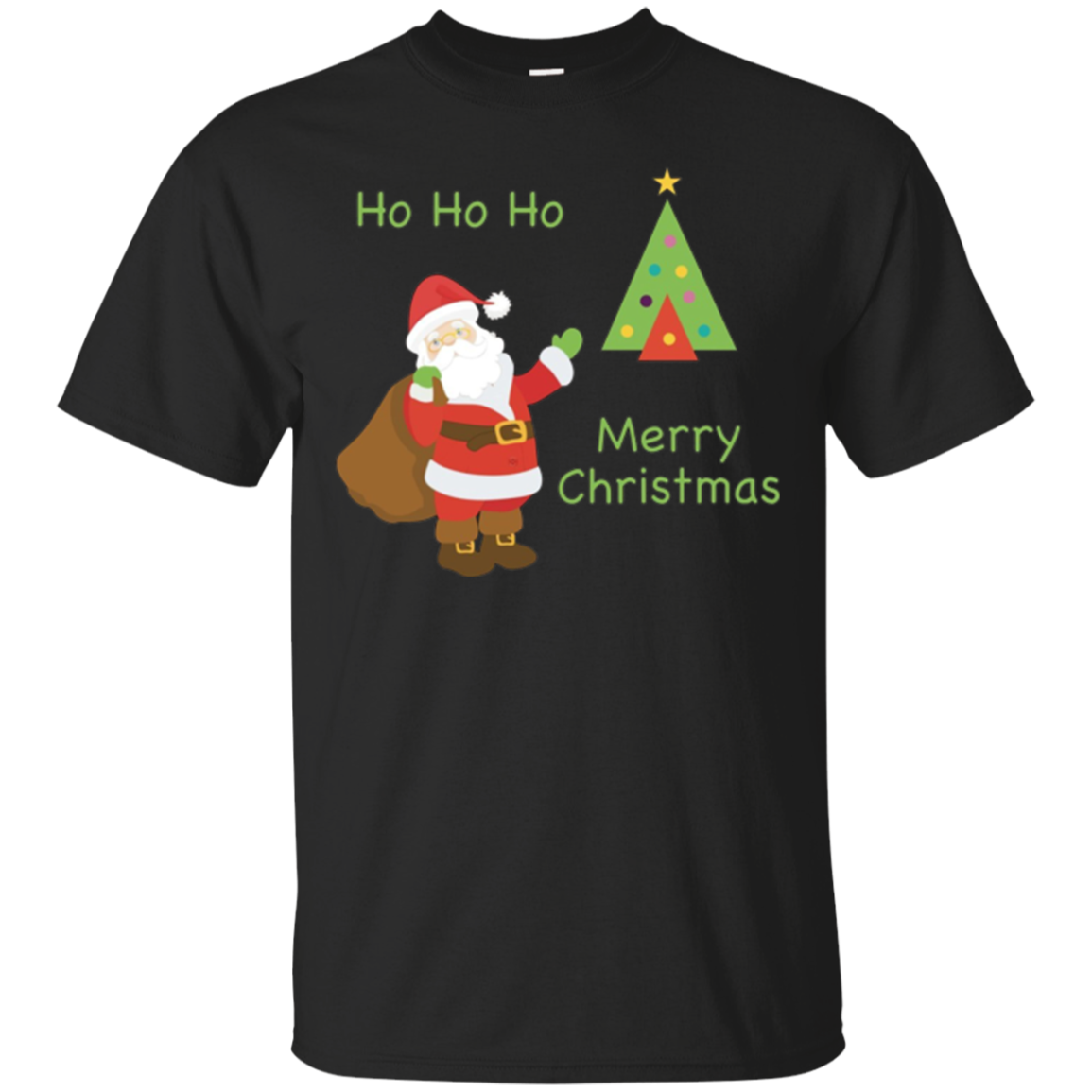 Cute Ho Ho Ho Merry Christmas Santa T-shirt : 