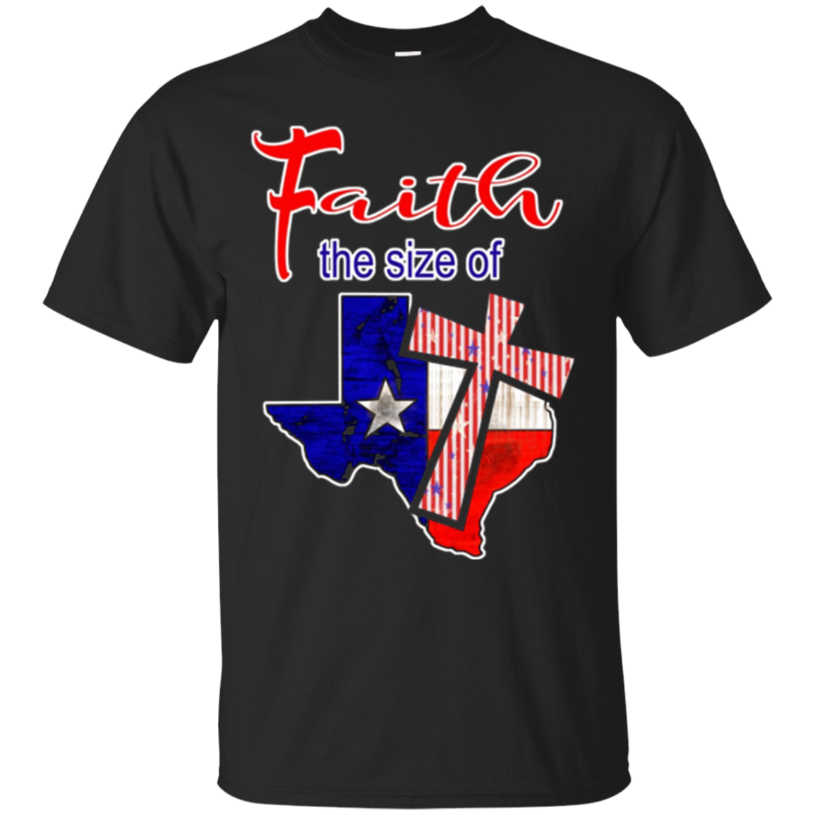 Christian Faith Texas Patriotic Cross T-shirt