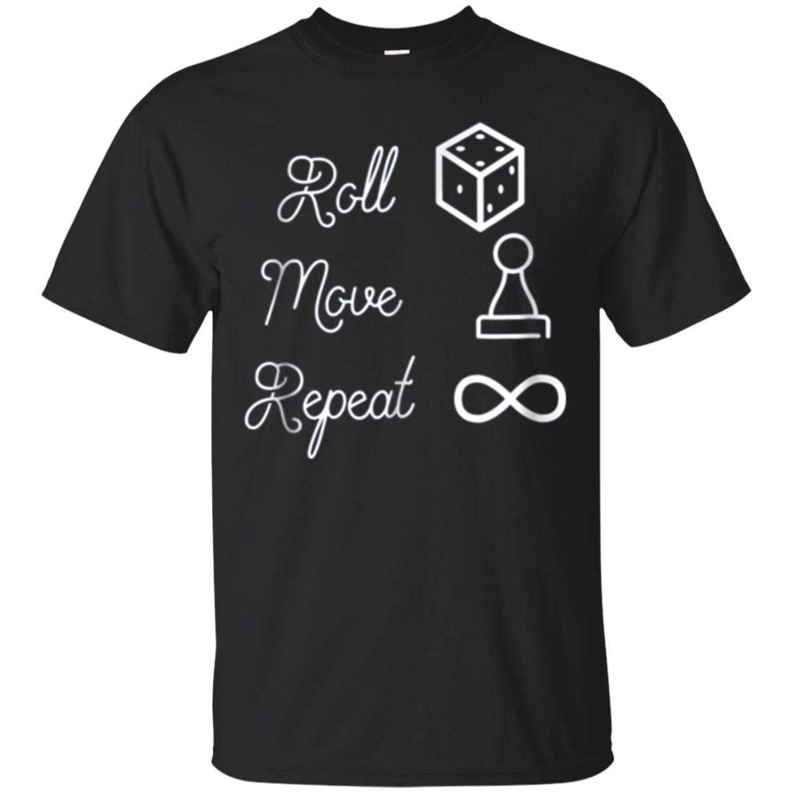 Roll Move Repeat Funny Board Game T-shirt