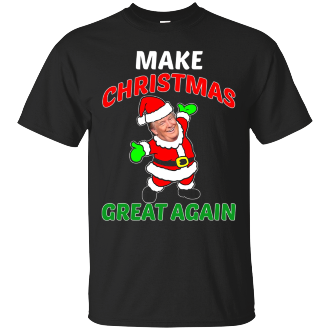 Funny Make Christmas Great Again T-shirt Donald Trump 2016