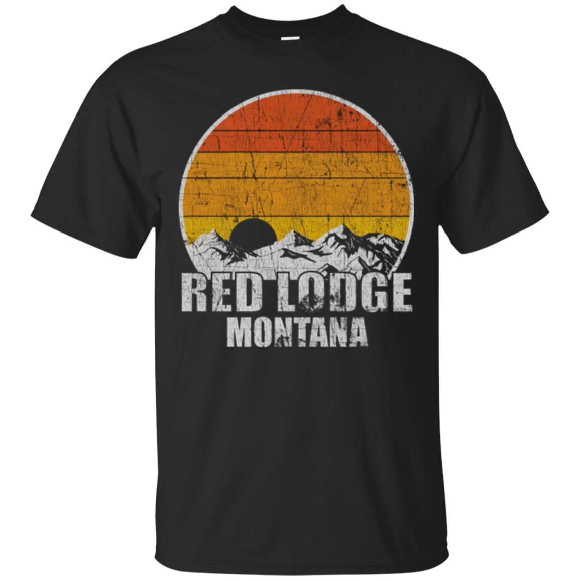 Retro Red Lodge Montana T-shirt