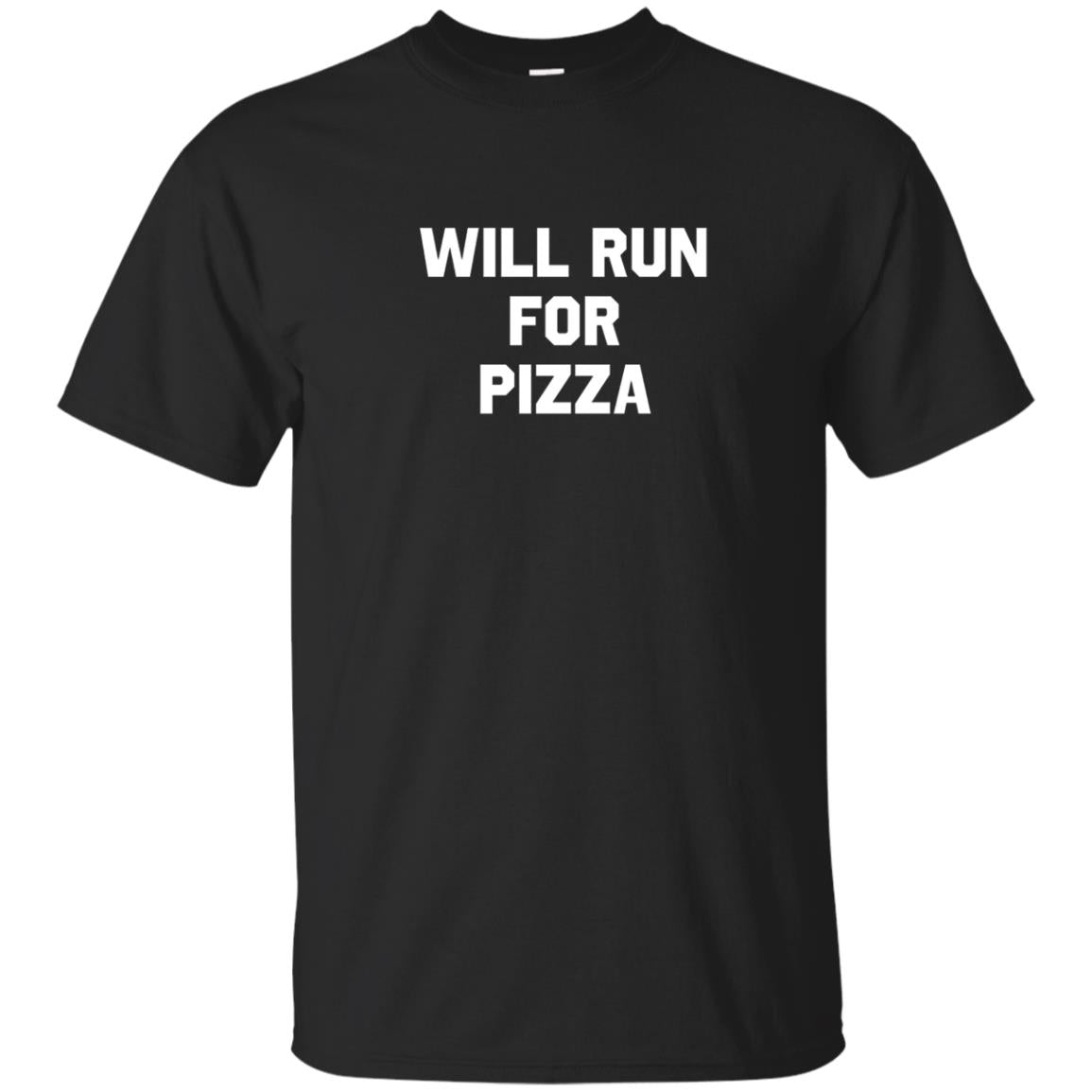 Will Run For Pizza T-shirt Funny Running Tee Humor