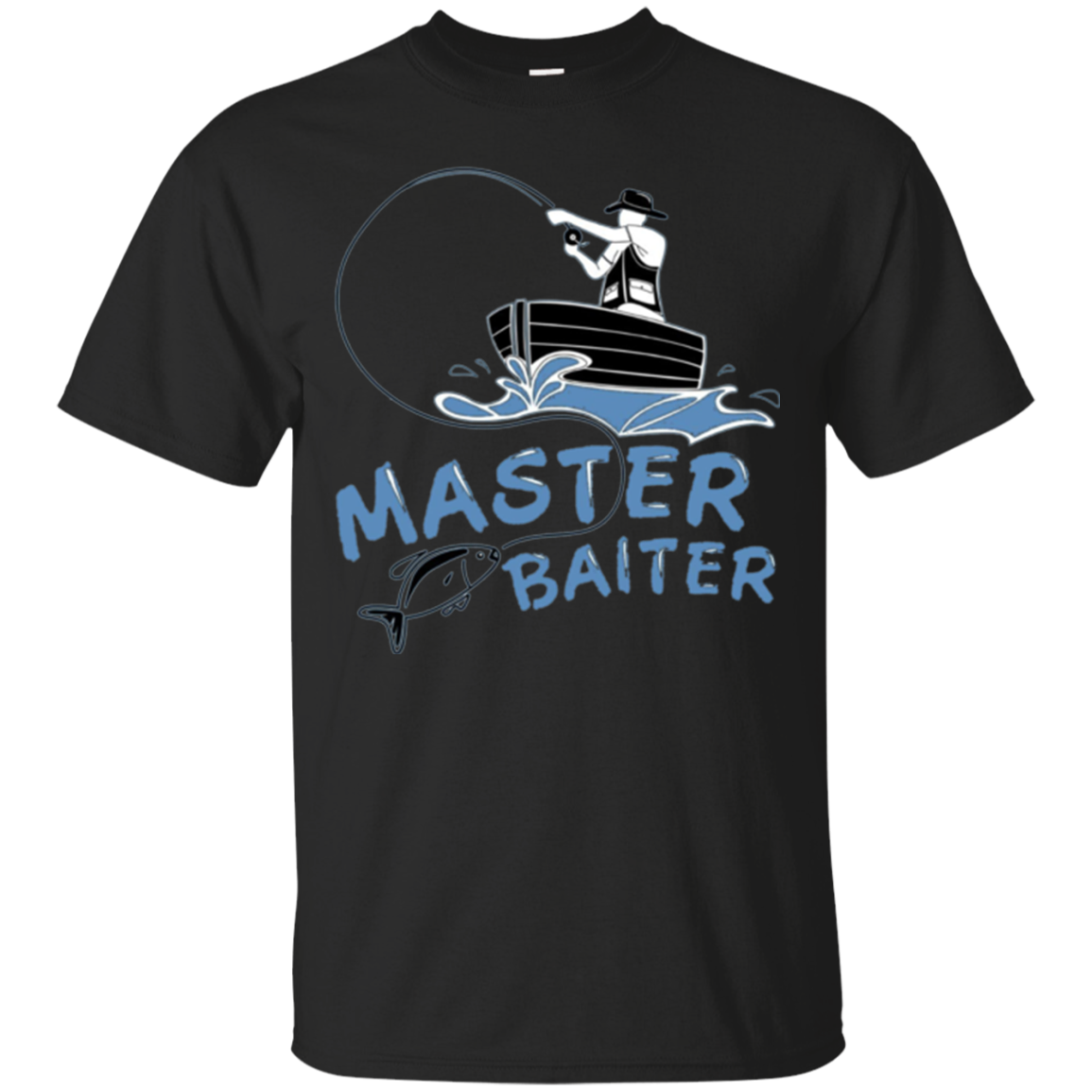 Master Baiter Fishing Hook Tshirt - Funny Fisherman Gift Tee