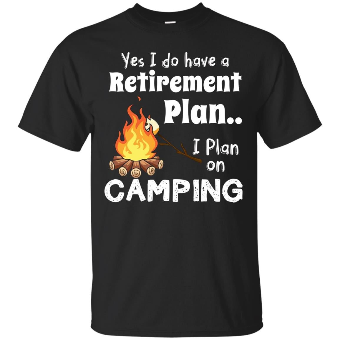 Retired Camper Camping T-shirt