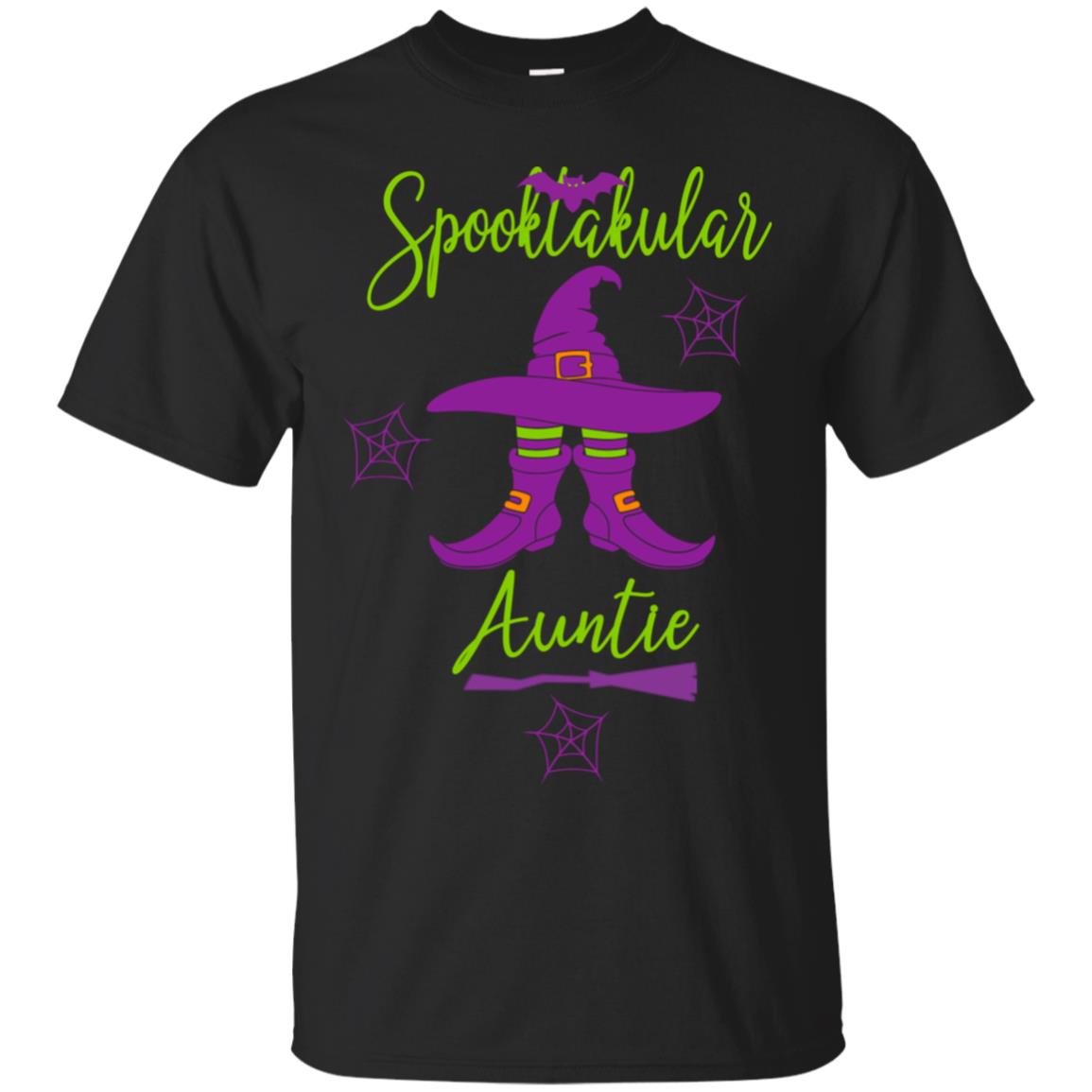 Halloween Auntie Shirt-spooktacular Witch & Boot