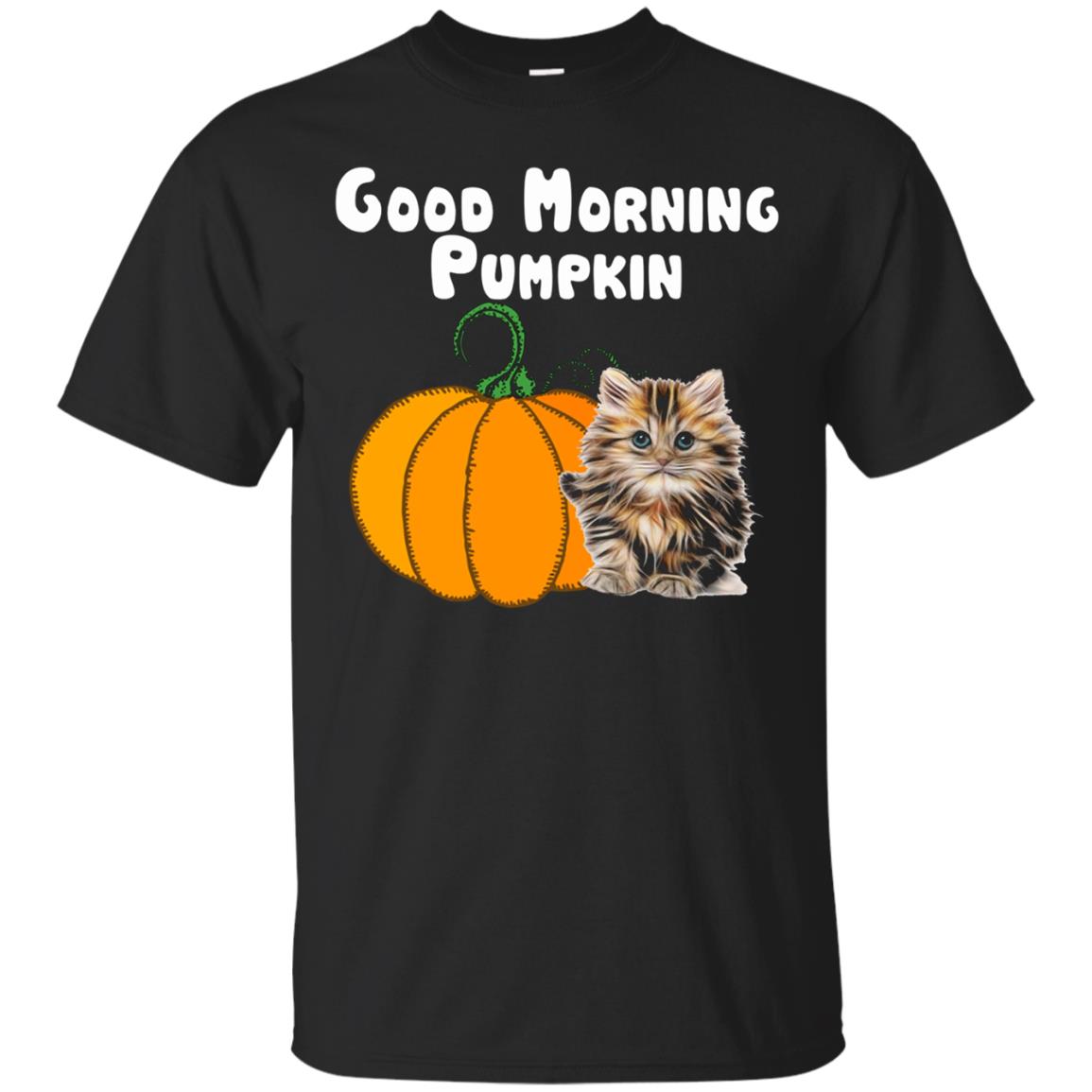 Good Morning Pumpkin Cat Lover Cat Mom Fall Halloween Shirts