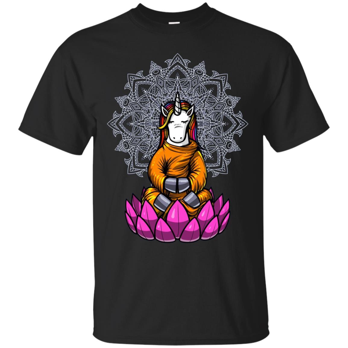 Unicorn Buddha Yoga Meditation Zen Mandala Shirt