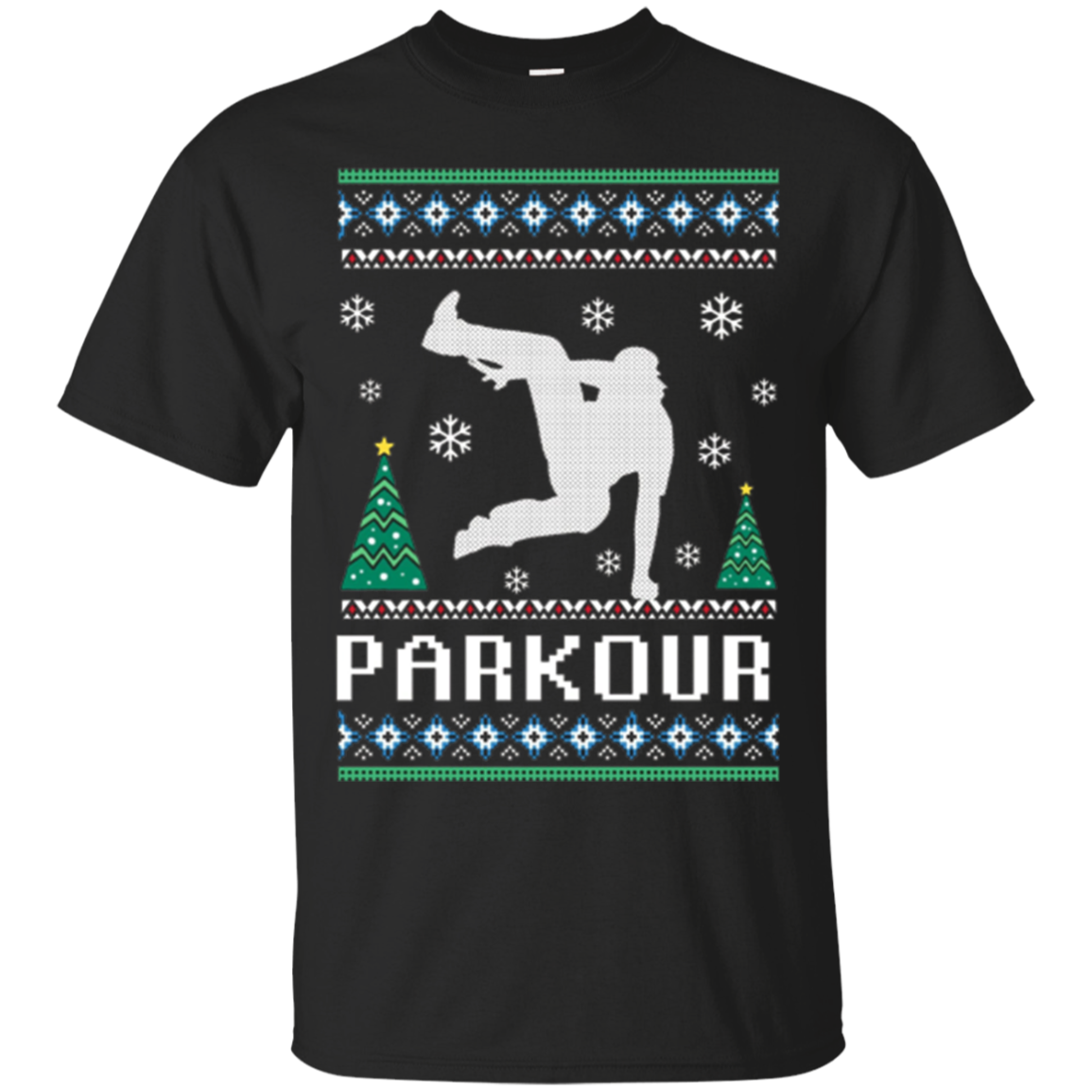 Parkour Ugly Christmas T-shirt