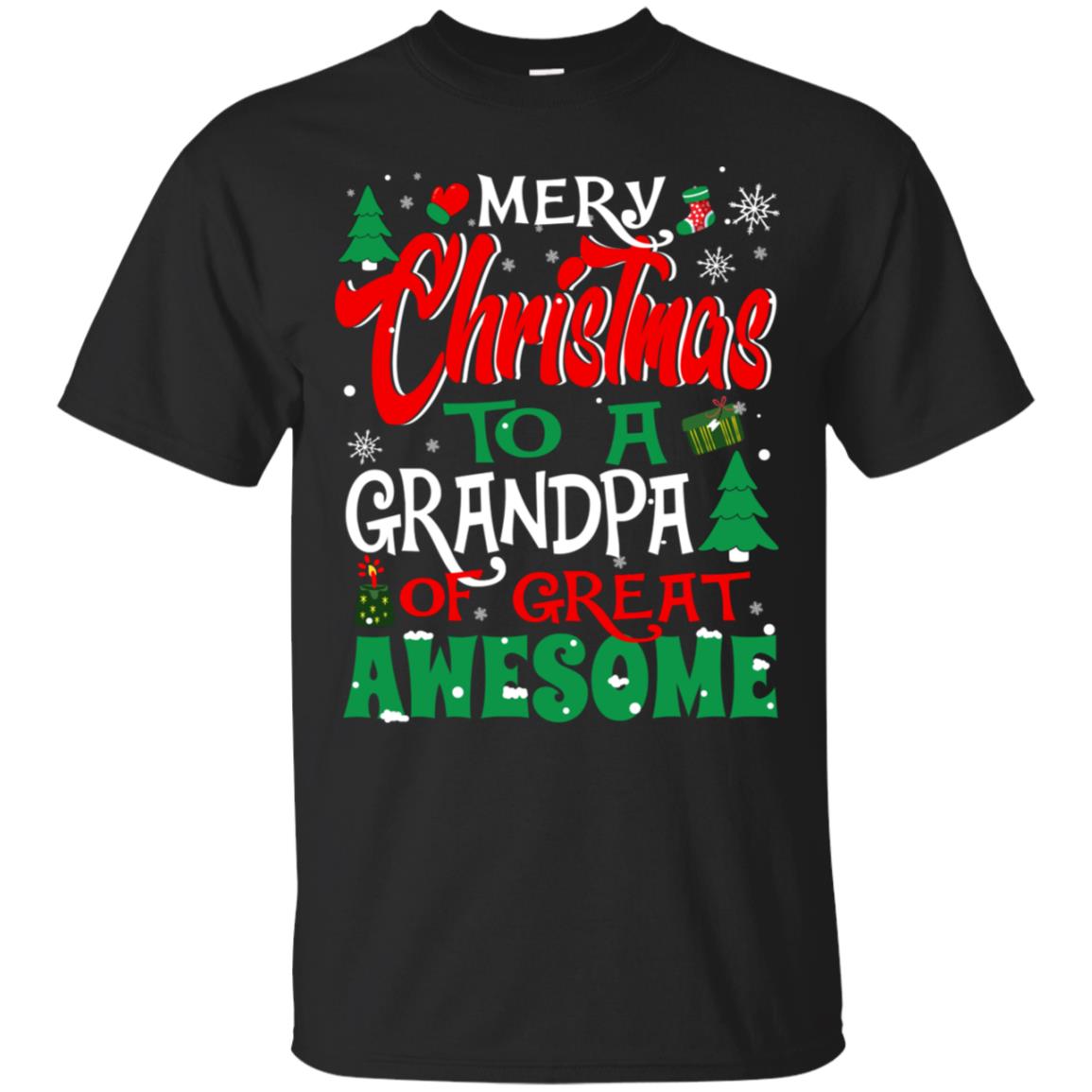 Merry Christmas Grandpa Great Awesome Holiday Shirts