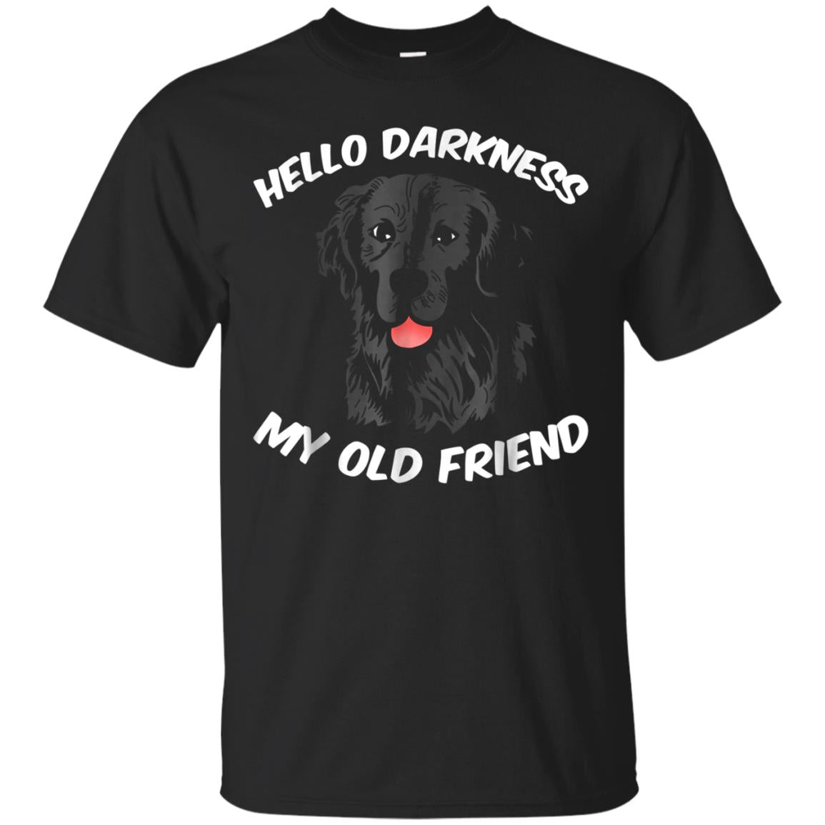 Cool Hello Darkness My Old Friend Black Dog T Shirt