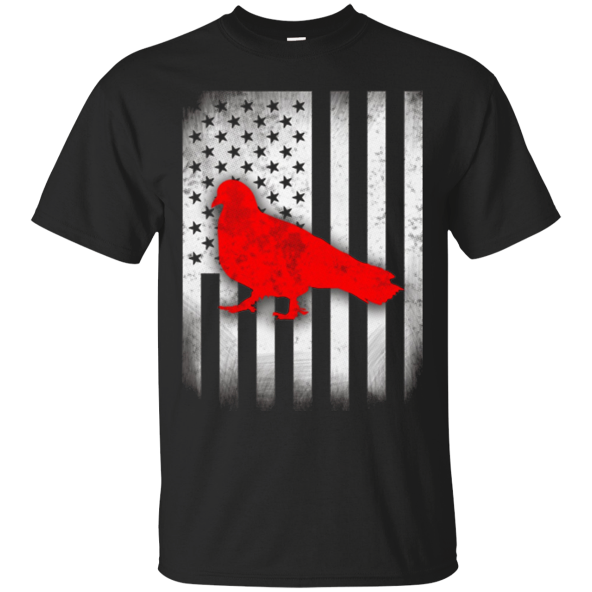 2018 Pigeon Bird Shirt Us Flag