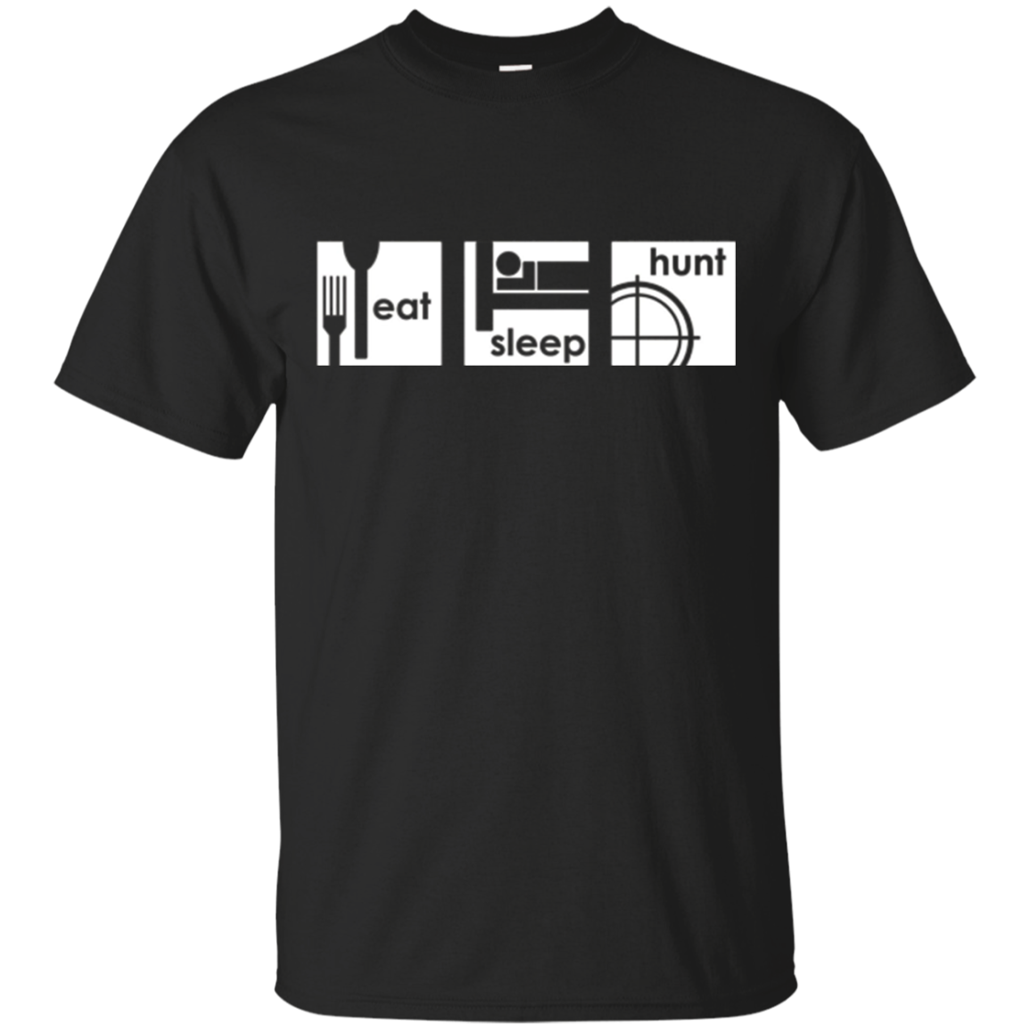 Eat Sleep Hunt Tee T Shirt Hunting Target Deer