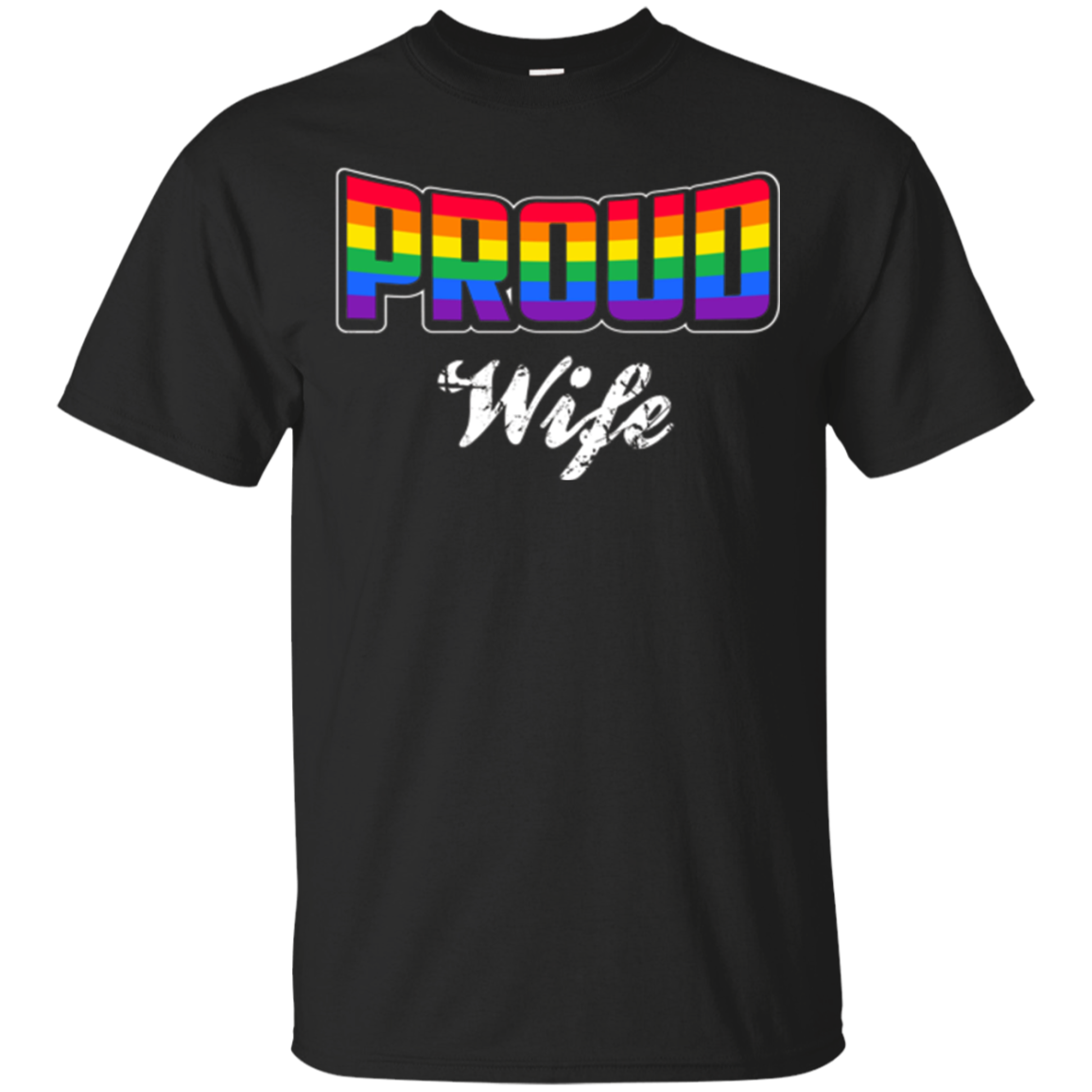 Proud Lgbt Wife Gay Pride Month T-shirt V3