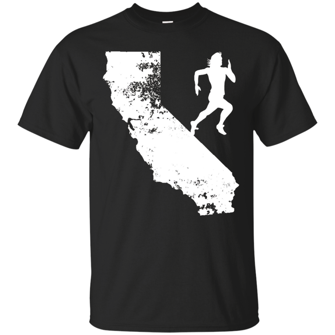 California Runner Shirt Love Running Races Distressed Tee