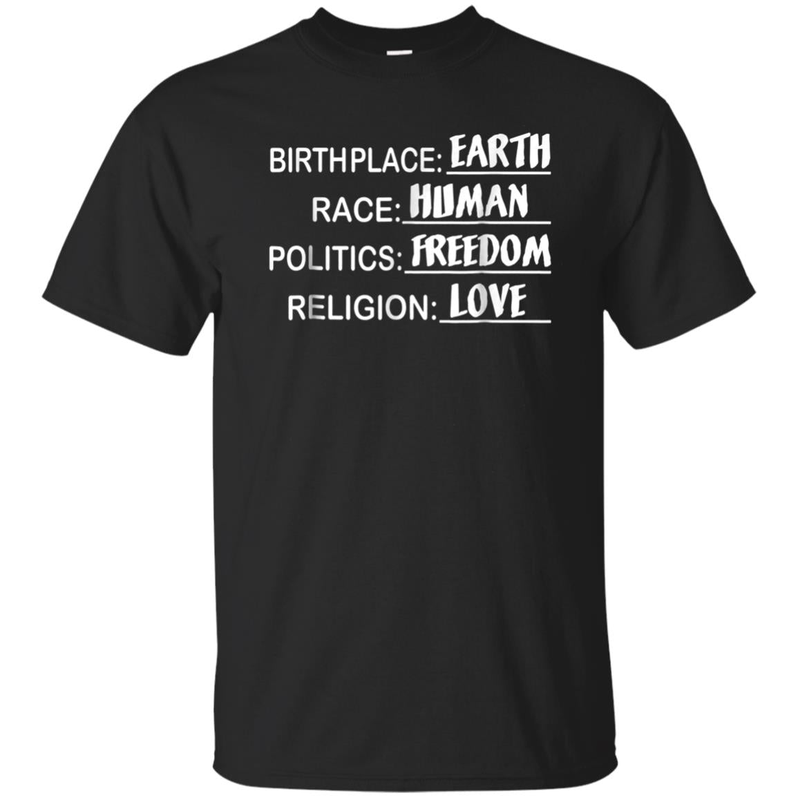Birthplace Earth Race Human Shirt
