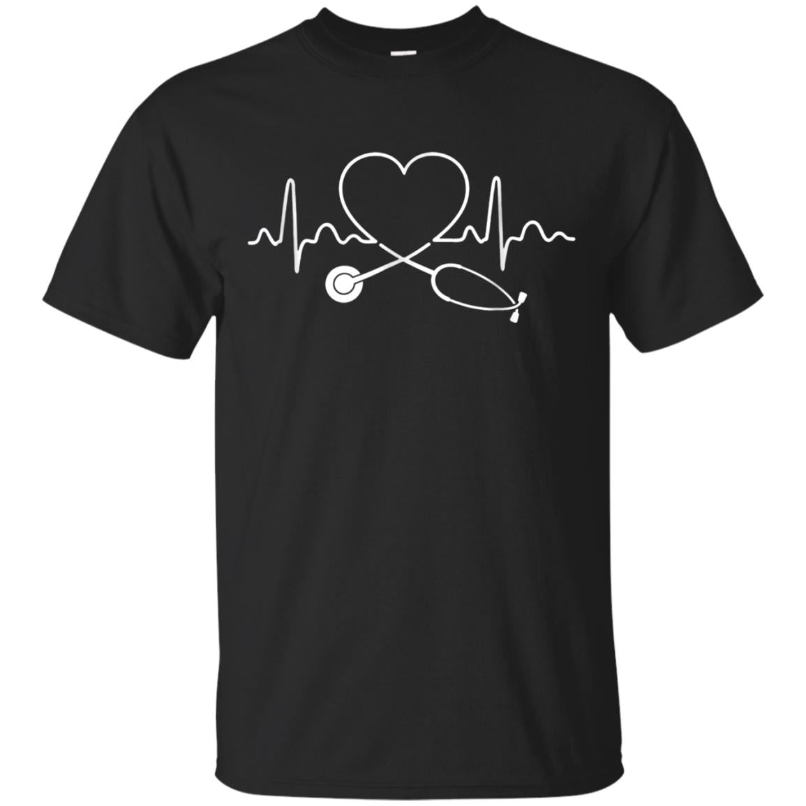 Stethoscope Heart T-shirt Nurses, Cnas, Doctors, Medical