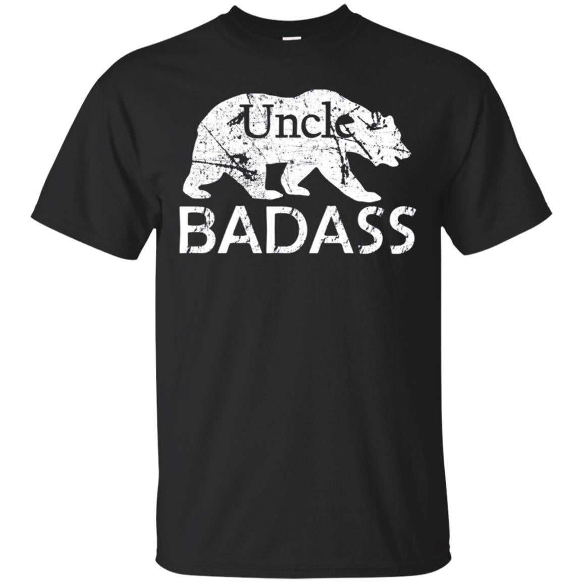 Badass Bear Uncle Funny Gift Family Matching Tee T Shirt