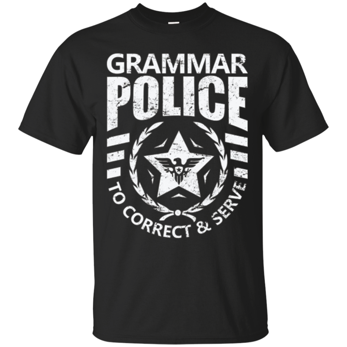 Grammar Police T-shirt Correct And Serve English Tea