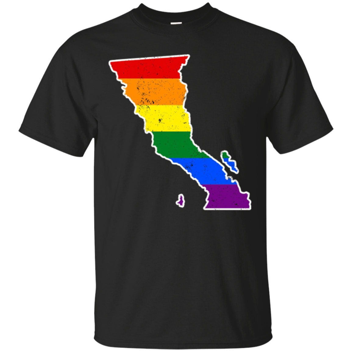 Baja California Mexico Rainbow Flag Lgbt Pride Flag Shirts