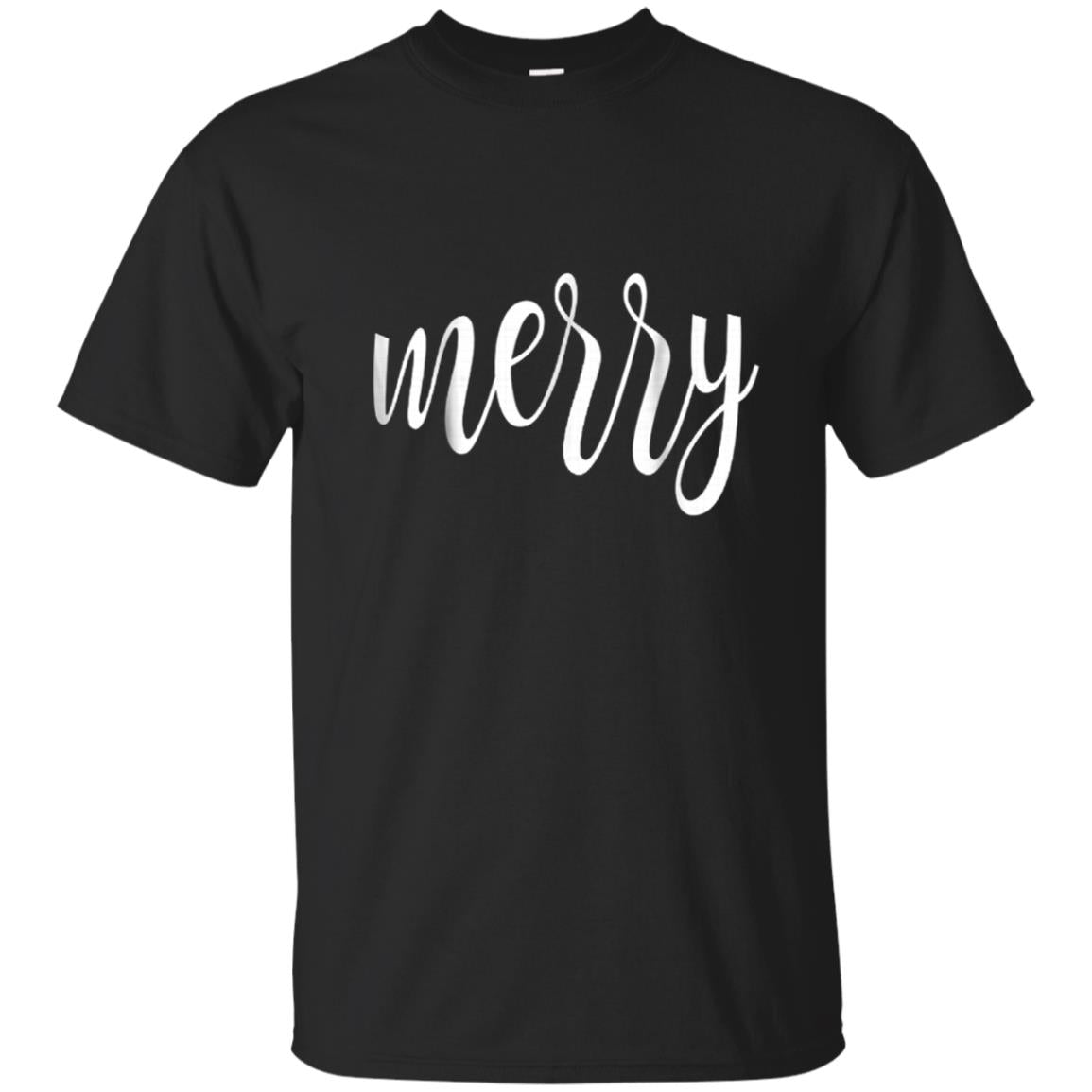 Matching Christmas Merry Text Red Green Bells T Shirt