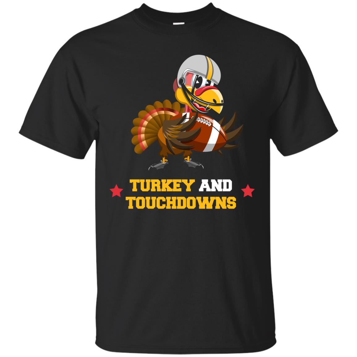 Turkey And Touchdowns Thanksgiving And Football Classic Fun Shirts