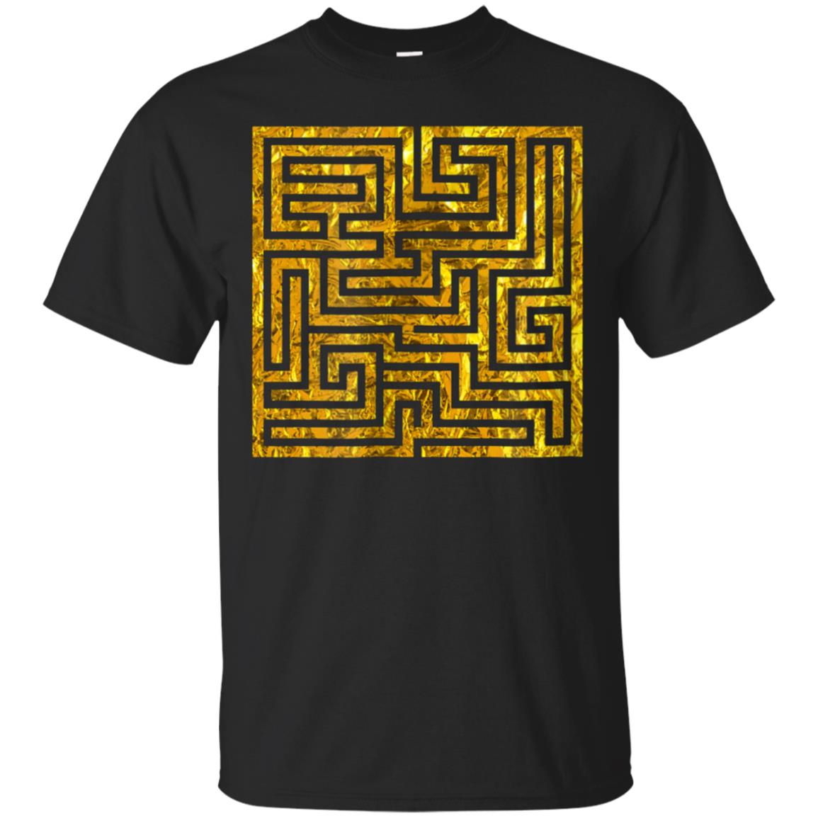 Labyrinth Maze Gift Square Ancient Design Yoga Tee T Shirt