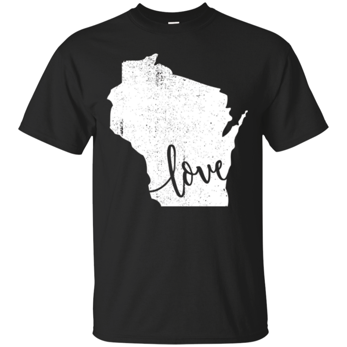 2018 Wisconsin Home Love Vintage State Map Outline Shirt