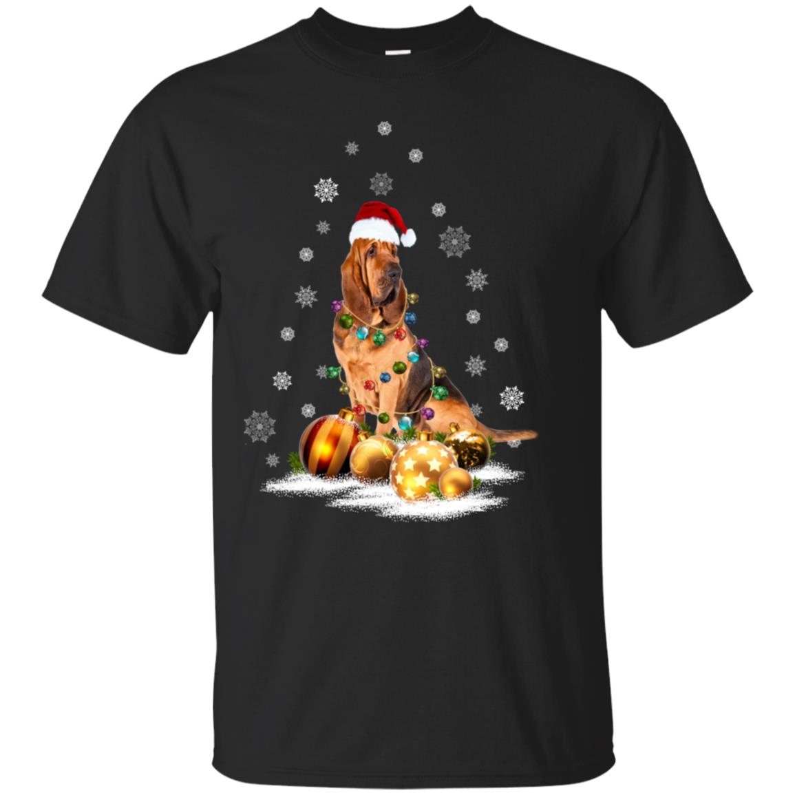 Bloodhound Christmas T-shirt Dog