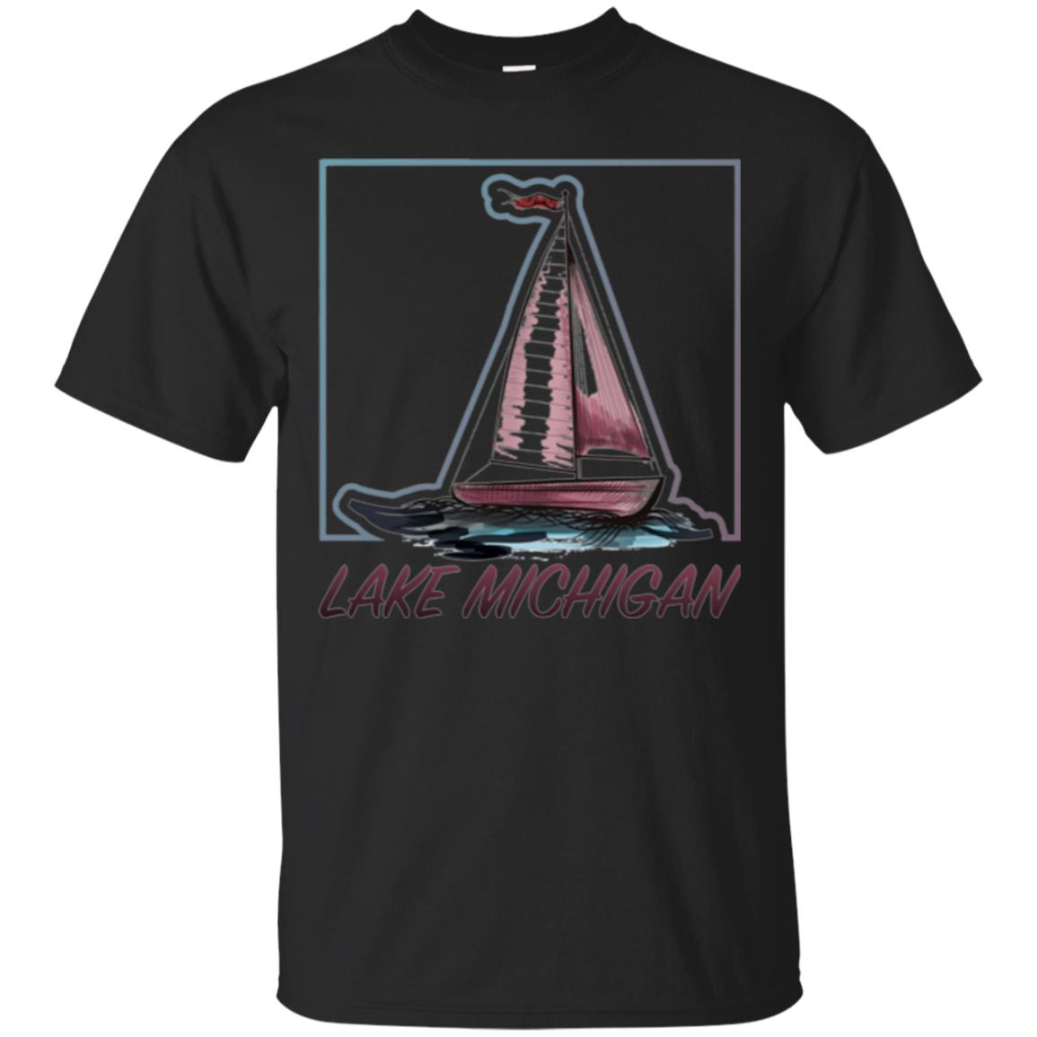 Lake Michigan Souvenir Sailboat T-shirt