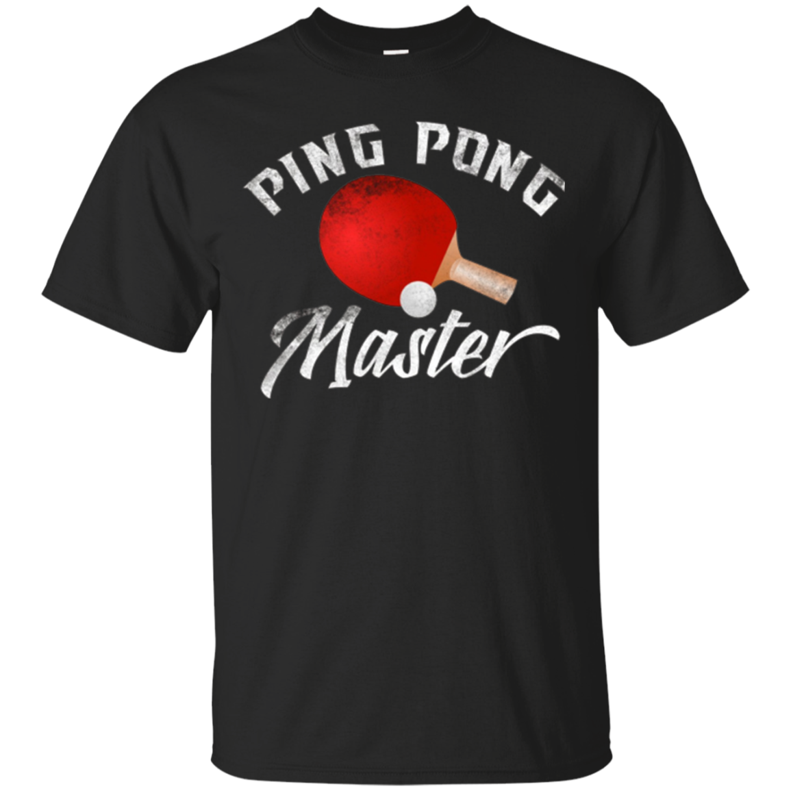 Ping Pong Master Red Paddle Funny Balls Gifts Tee T Shirt