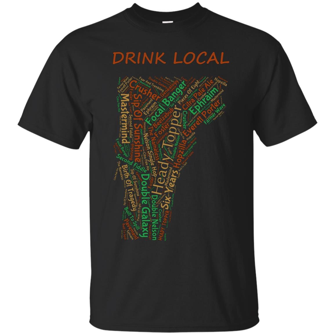 Vermont Drink Local Craft Beer T-shirt